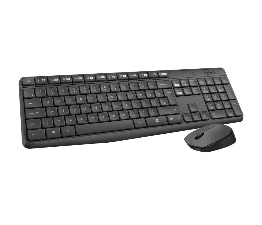 Zestaw bezprzewodowy klawiatura i mysz Logitech MK235 (czarny) - obrazek 2