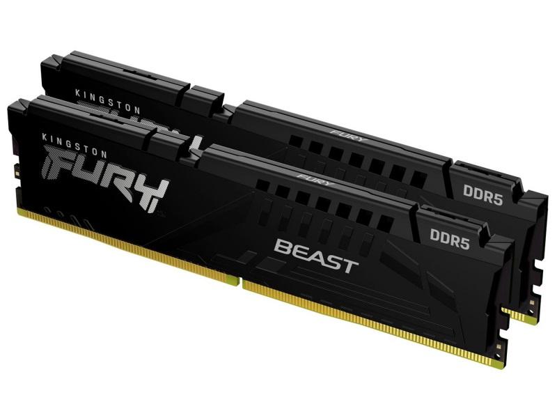 Pamięć RAM Kingston Fury Beast 32GB (2x16GB) DDR5 5200MHz Fury Beast Black CL40 - obrazek 2