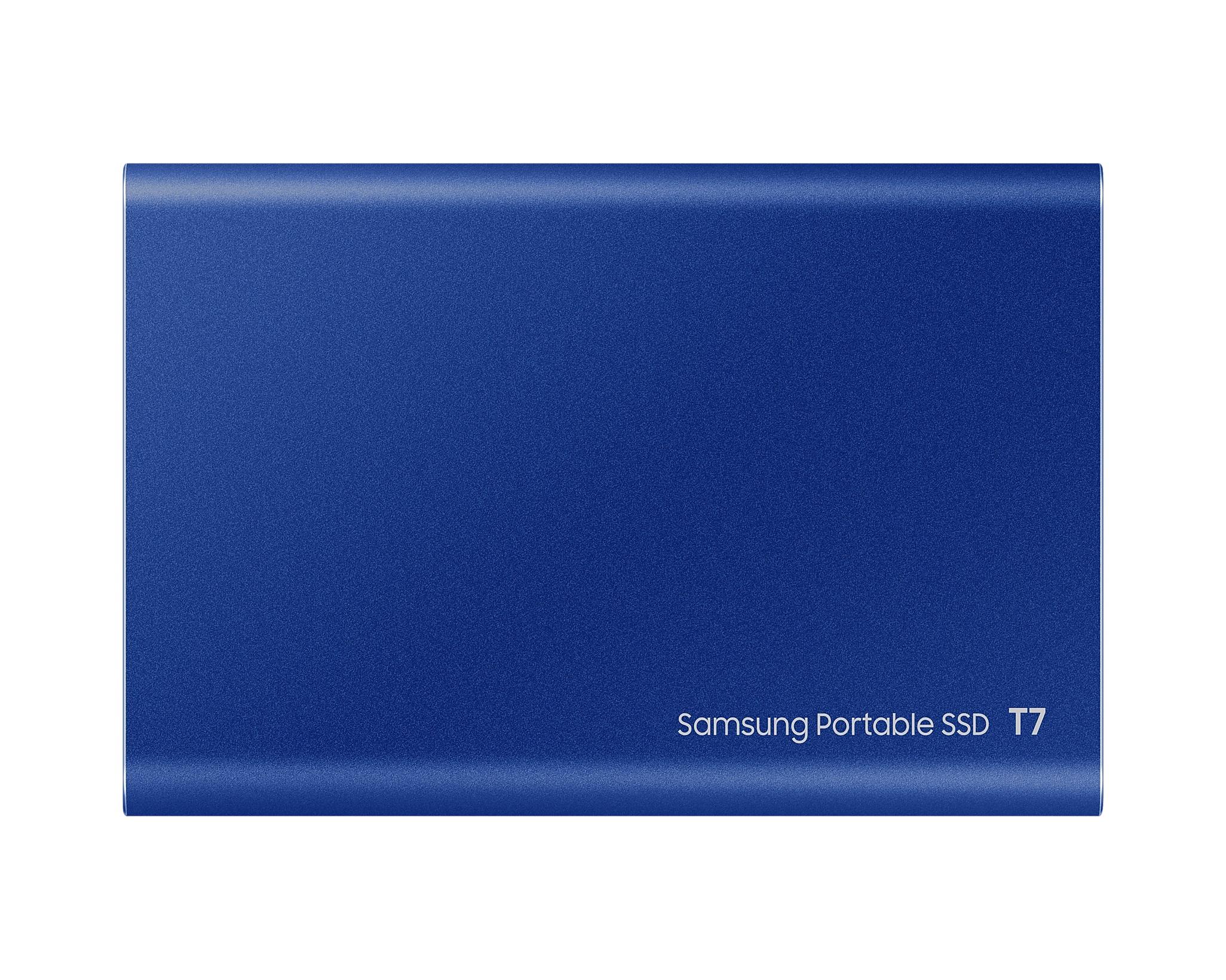 Dysk zewnętrzny SSD Samsung T7 500GB USB 3.2 (niebieski) - obrazek 4