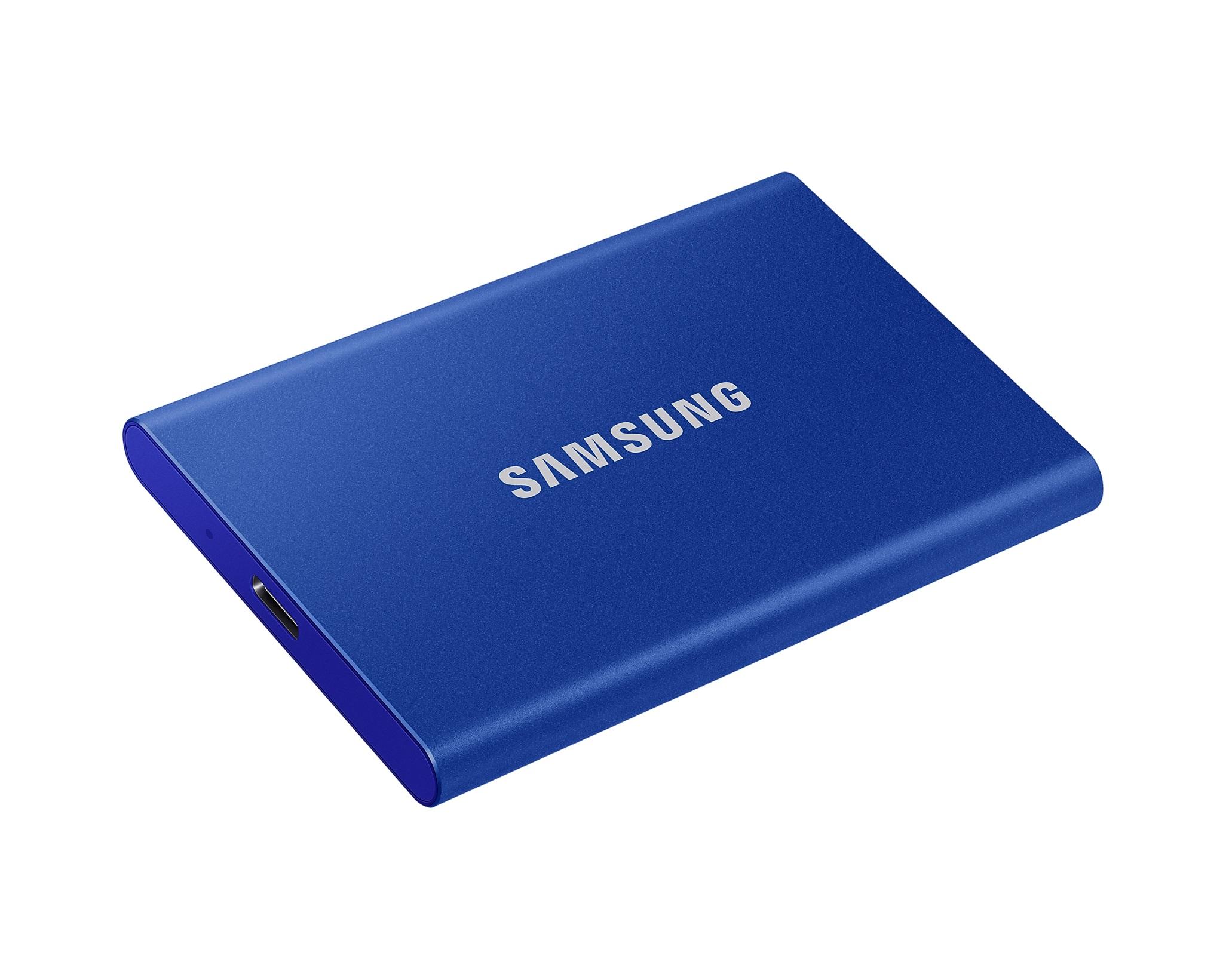 Dysk zewnętrzny SSD Samsung T7 500GB USB 3.2 (niebieski) - obrazek 5