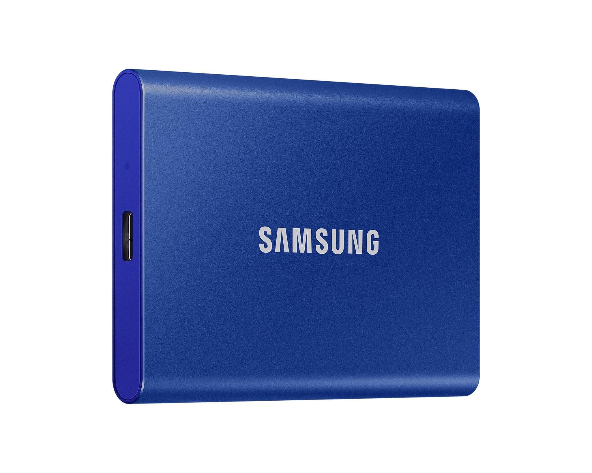 Dysk zewnętrzny SSD Samsung T7 1TB USB 3.2 (niebieski) - obrazek 2