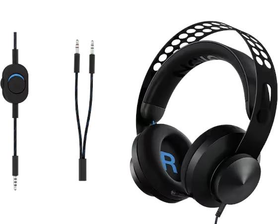 Słuchawki z mikrofonem dla graczy Lenovo Legion H300 (czarne)
