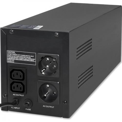 Zasilacz awaryjny UPS Qoltec Monolith 1500VA 900W - obrazek 3