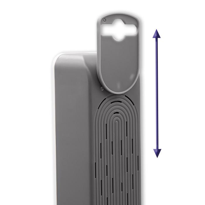 Listwa zasilająca z podświetlanym włącznikiem Qoltec 5 gniazd 1.8m (biało-szara) - obrazek 5