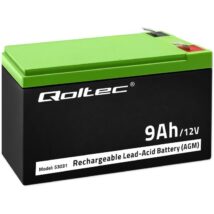Akumulator żelowy AGM 12V 9Ah 135A (max) Qoltec
