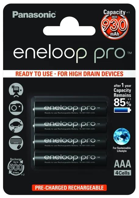 Akumulator Panasonic Eneloop Pro R03/AAA 930mAh (4 szt.)