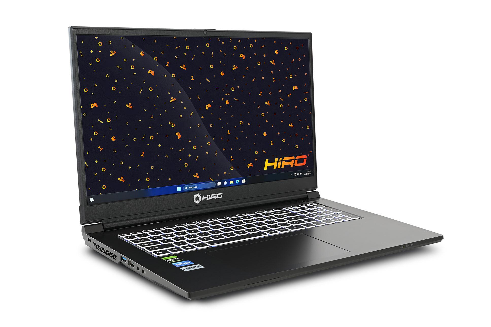 Laptop gamingowy HIRO K750 17,3'', 144Hz, i5-13500H, RTX 4050 6GB, 32GB RAM, 1TB SSD M.2, Windows 11 - obrazek 3