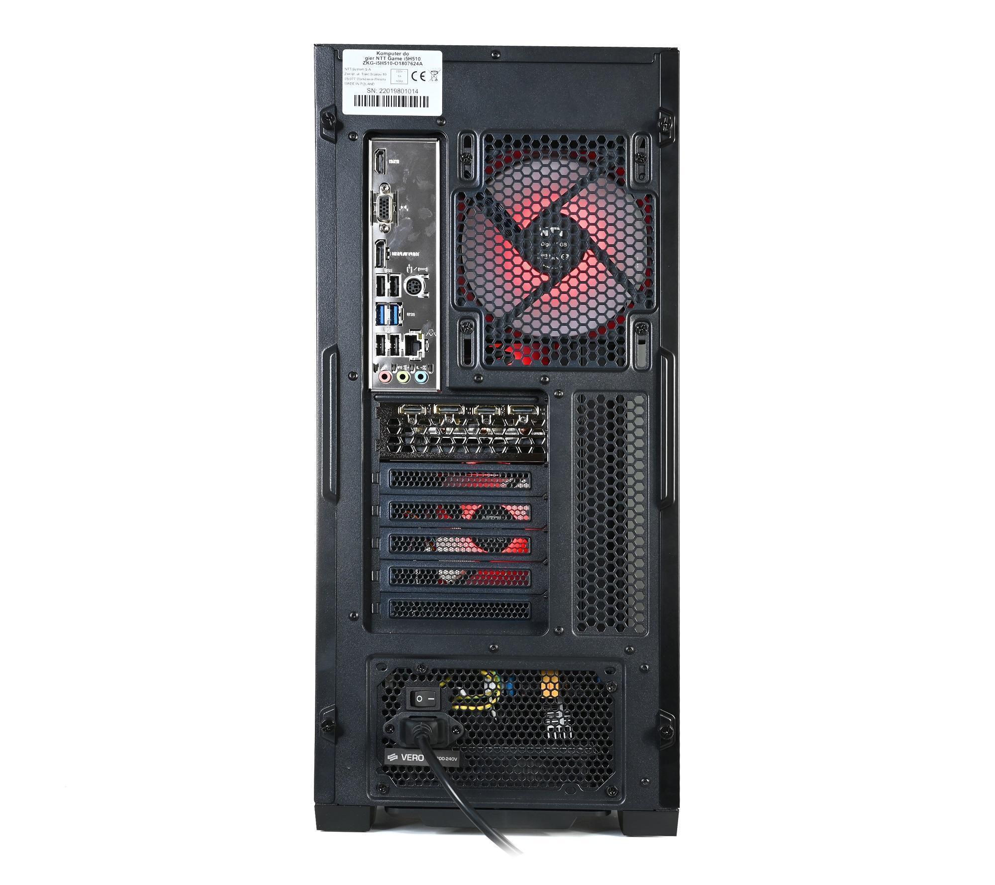 Komputer NTT Game Pro i3 12100F, RTX 3050 8GB, 16GB RAM, 1TB SSD, W11H - obrazek 6