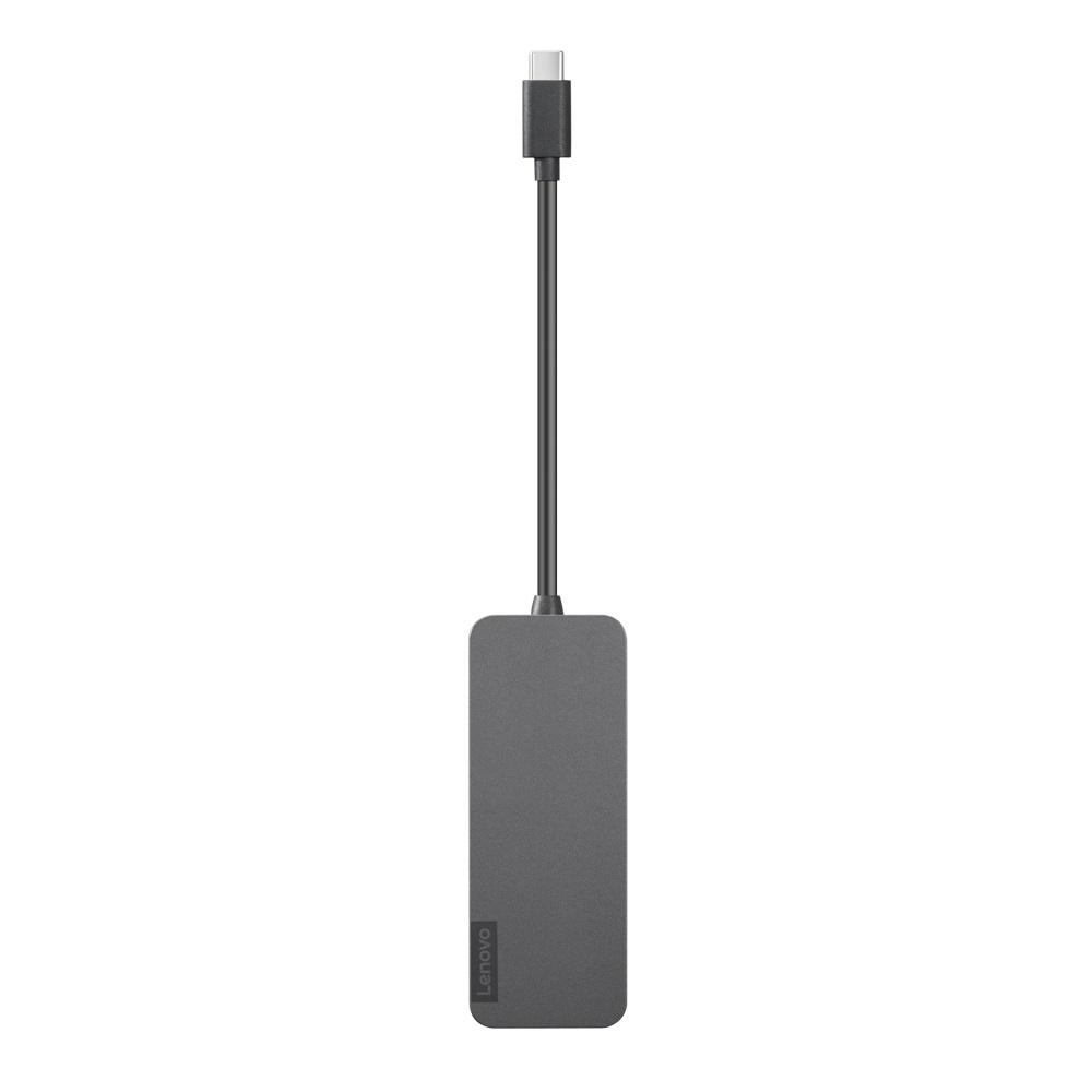 Hub 4-portowy USB-C/4xUSB-A Lenovo (czarny) - obrazek 3