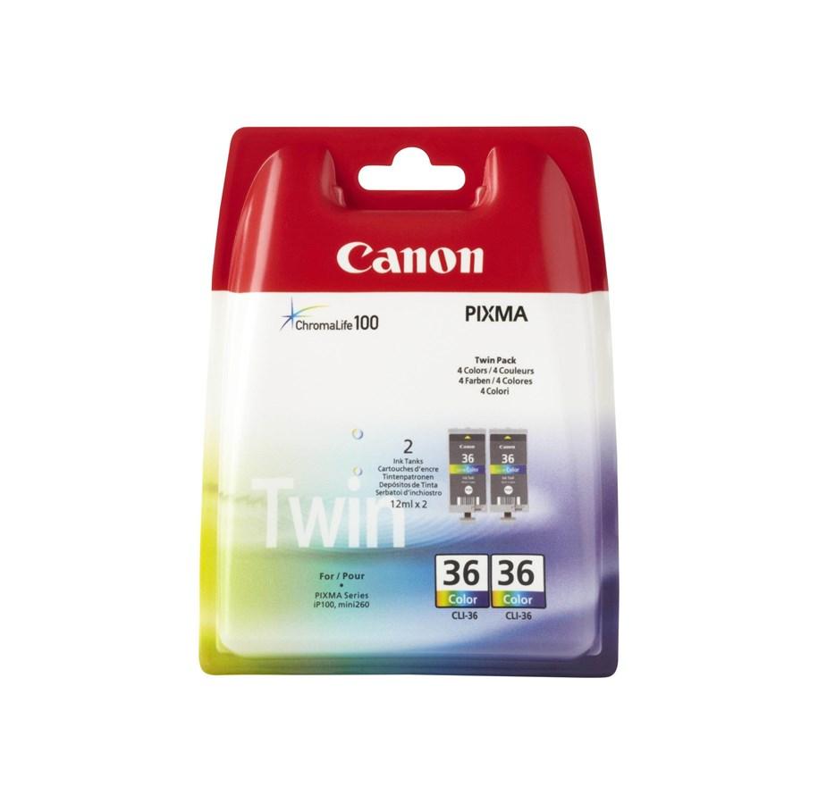 Tusz Canon CLI-36 Color (dwupak) - obrazek 2
