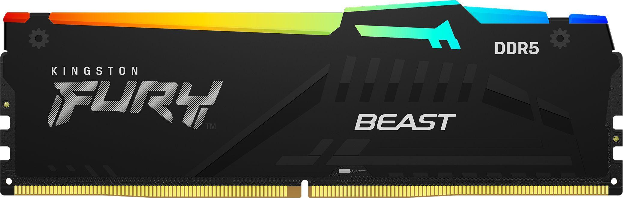 Pamięć RAM Kingston Fury Beast Black RGB 64GB (2x32GB) DDR5 6000MHz - obrazek 2