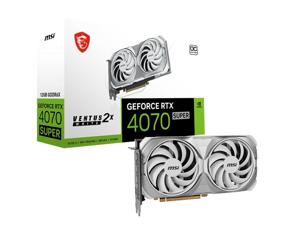 MSI GeForce RTX 4070 SUPER VENTUS 2X WHITE OC 12GB
