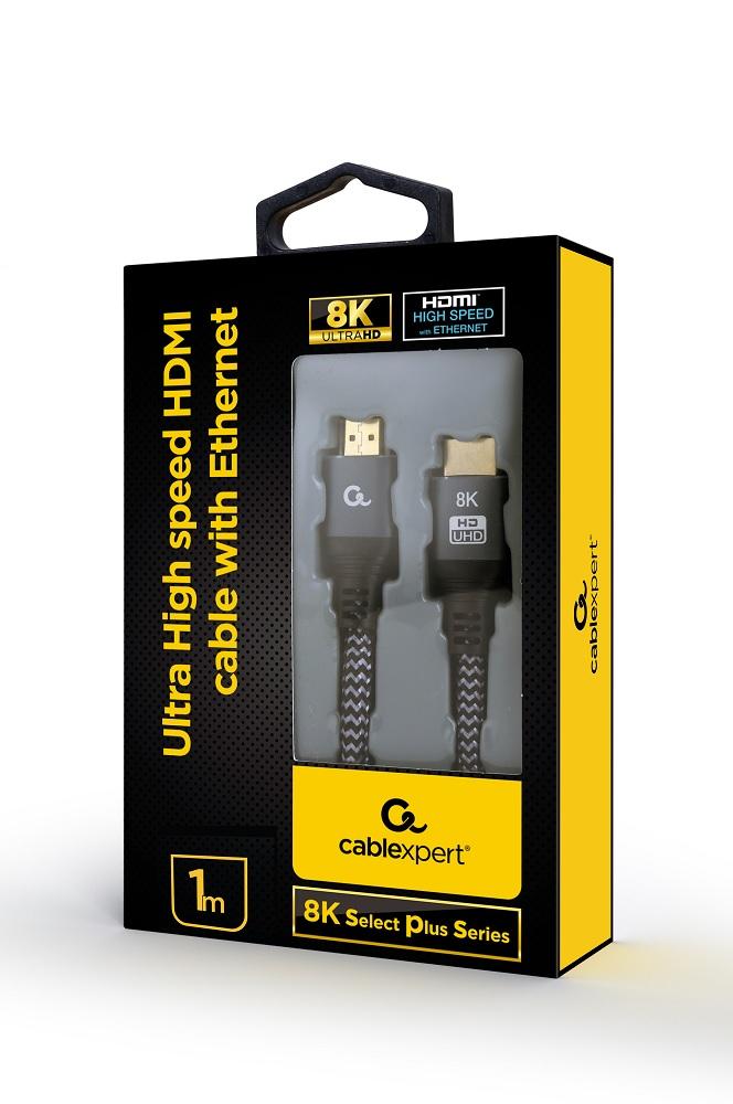 Kabel HDMI High Speed Ethernet Gembird CCB-HDMI8K-1M czarny - obrazek 2