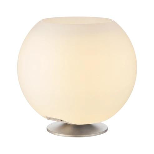 Lampa przenośna LED 3w1 Kooduu Sphere Brushed Silver z wbudowanym głośnikiem i komorą chłodzącą - obrazek 3