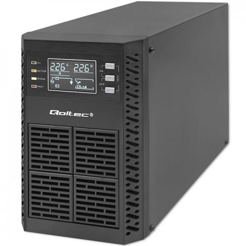 Zasilacz awaryjny UPS Qoltec Pure Sine Wave LCD 1000VA 1000W