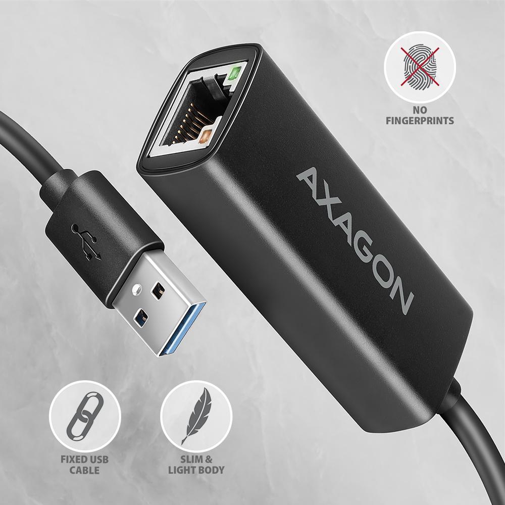 Karta sieciowa Axagon ADE-AR USB3.2 Gen 1 Type-A / Gigabit Ethernet 10/100/1000 - obrazek 5