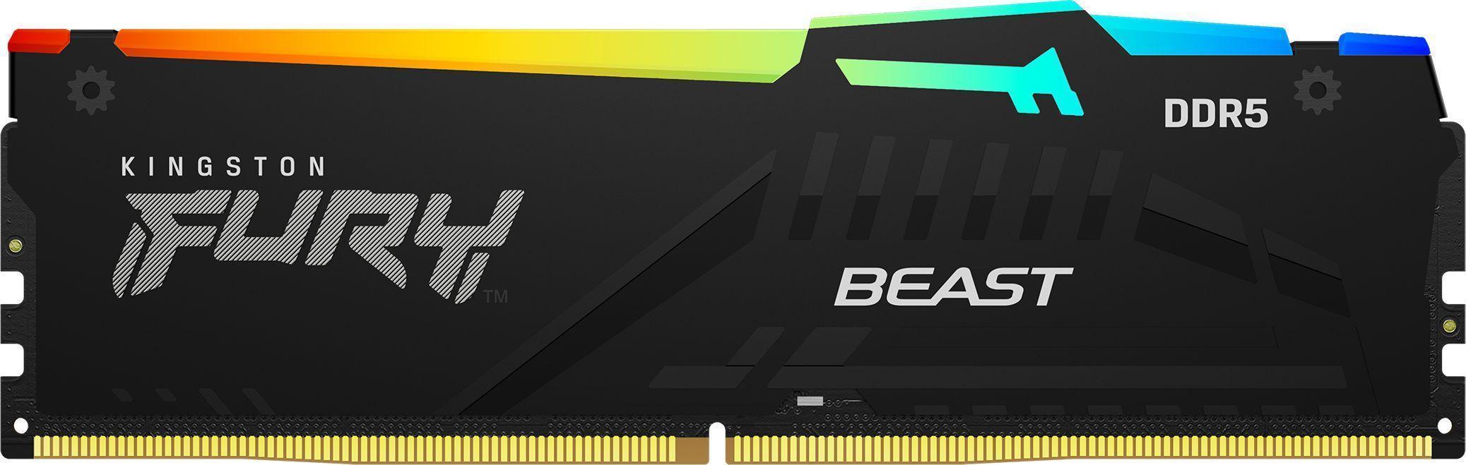 Pamięć RAM Kingston Fury Beast Black RGB 64GB (2x32GB) DDR5 6000MHz - obrazek 2