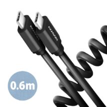Kabel USB-C – USB-C Twister 0.6m czarny Axagon