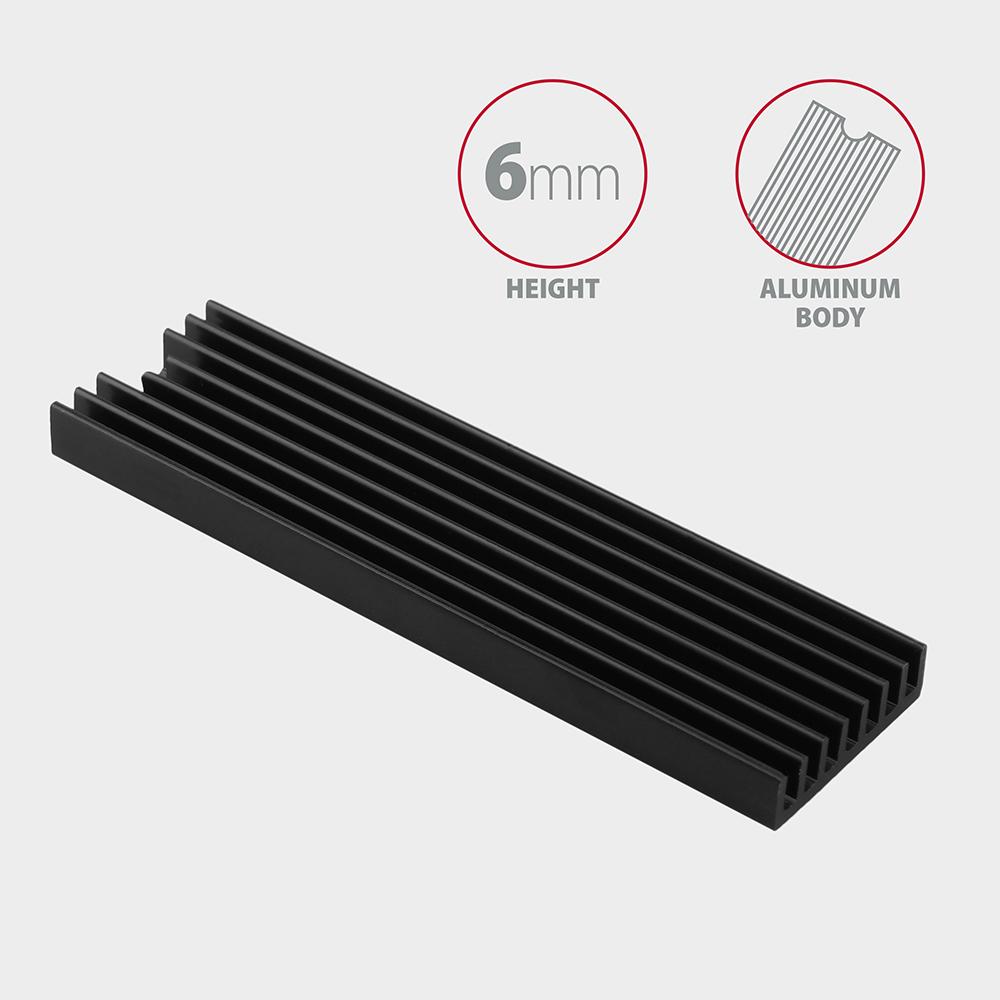Radiator do dysku M.2 SSD 2280 Axagon CLR-M2L6 - obrazek 2