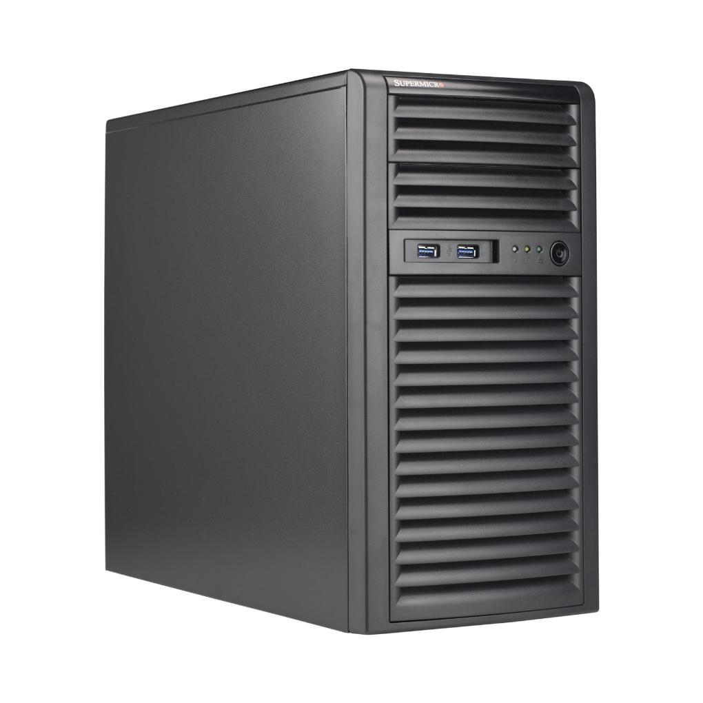 Serwer Supermicro 510S30 ENTRY --- MIDI TOWER, 4 x SATA RAID 0,1,10, Xeon E-2436, 960GB SSD, 32GB RAM DDR5, 2 x LAN RJ45