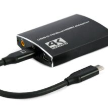 Adapter USB-C męski do 2xHDMI żeński 4K przy 60 Hz czarny