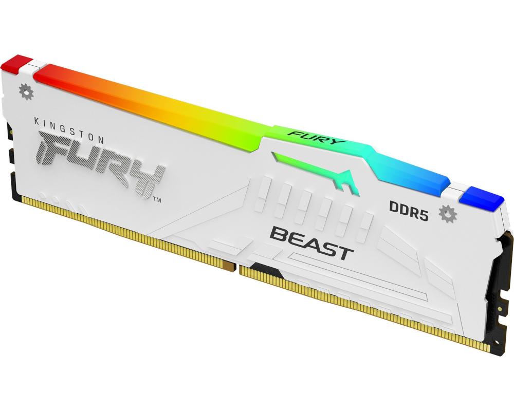 Pamięć RAM Kingston Fury Beast White RGB 64GB (2x32GB) DDR5 6000MHz - obrazek 2