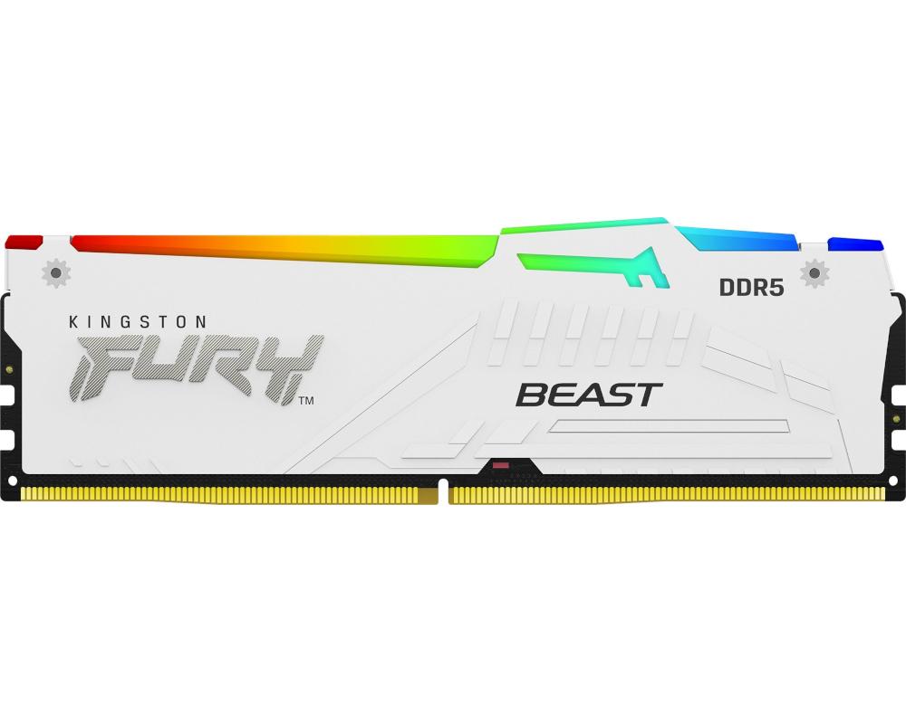 Pamięć RAM Kingston Fury Beast White RGB 64GB (2x32GB) DDR5 6000MHz - obrazek 3
