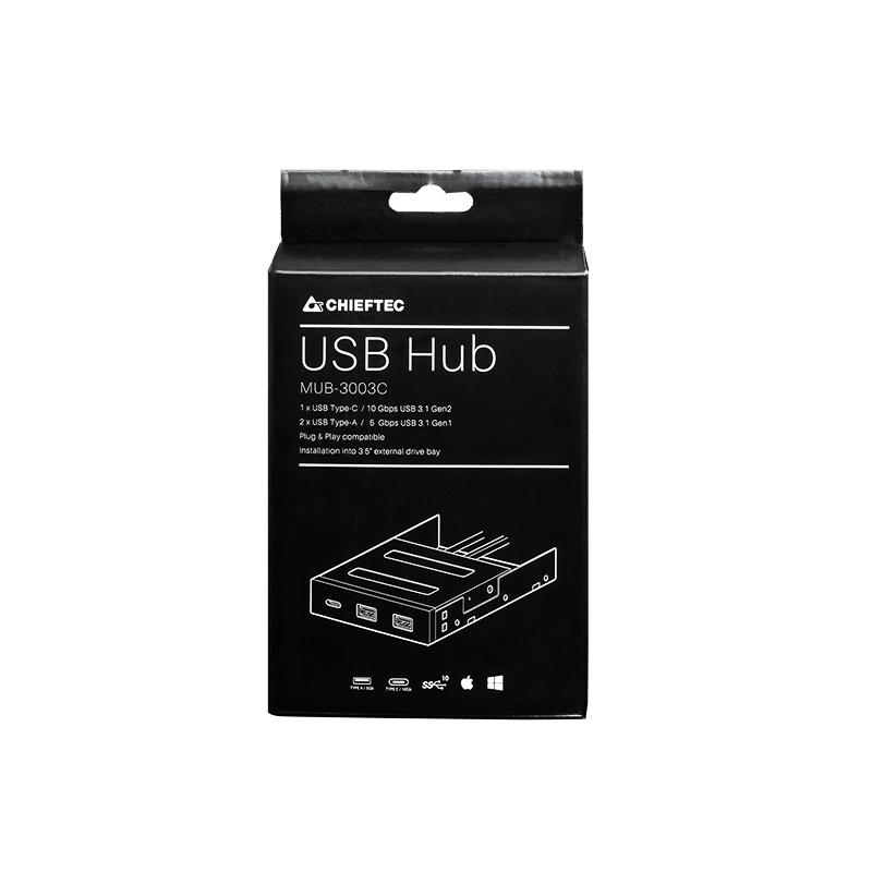 Panel Przedni Chieftec MUB-3003C 3.5" 2x USB 3.0, USB 3.2 Gen.2 Type-C - obrazek 6
