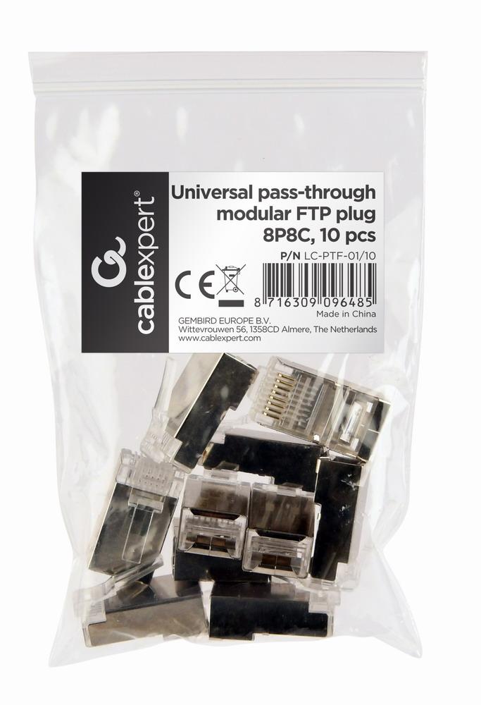 Wtyk RJ45 FTP 8P8C przelotowy 10 szt. Gembird - obrazek 3