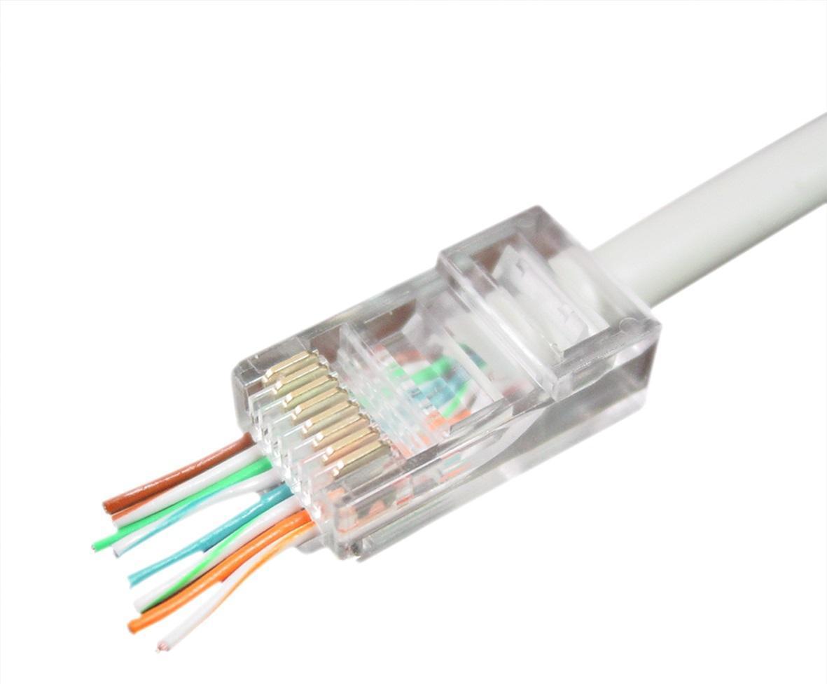 Wtyk RJ45 UTP 8P8C przelotowy 50 szt. Gembird - obrazek 2
