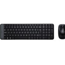 Zestaw bezprzewodowy klawiatura i mysz Logitech MK220 czarny