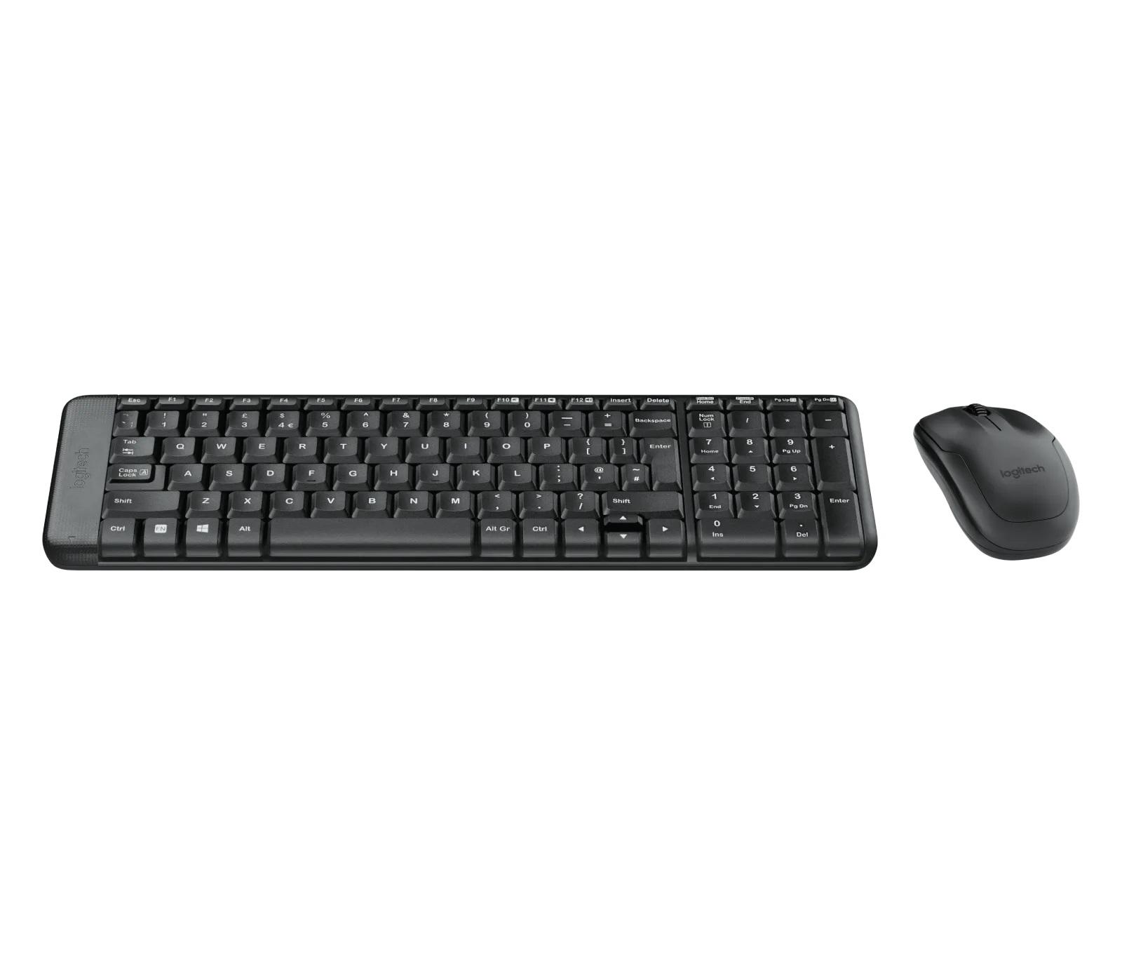 Zestaw bezprzewodowy klawiatura i mysz Logitech MK220 czarny - obrazek 2