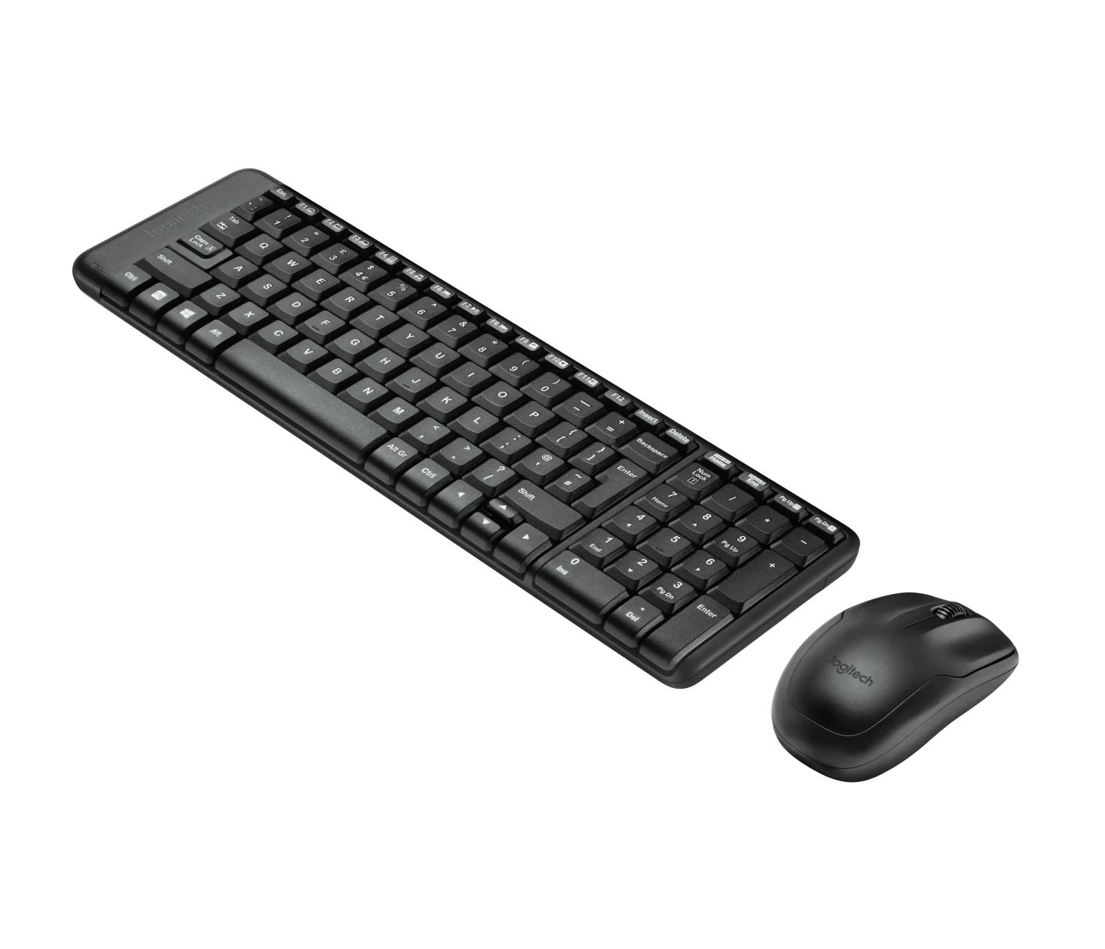 Zestaw bezprzewodowy klawiatura i mysz Logitech MK220 czarny - obrazek 3