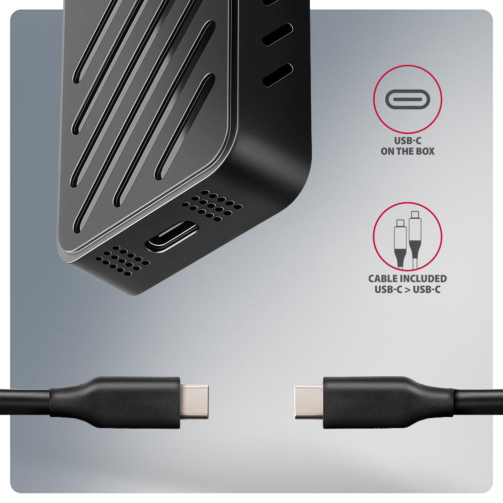 Obudowa zewnętrzna Axagon EEM2-20G do dysków M.2 NVMe / USB-C 3.2 - obrazek 4