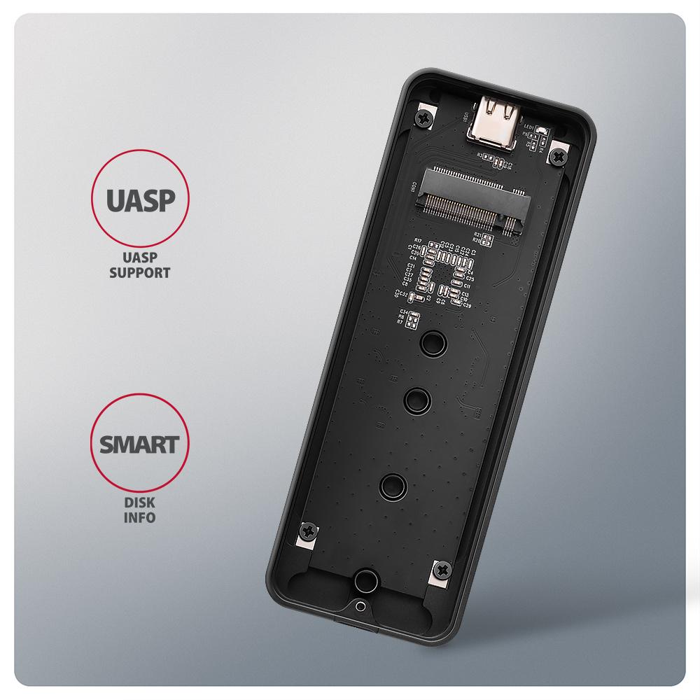 Obudowa zewnętrzna Axagon EEM2-20G do dysków M.2 NVMe / USB-C 3.2 - obrazek 6