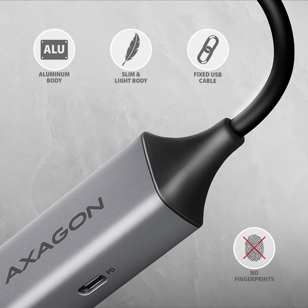 Karta sieciowa Axagon ADE-TXPD USB3.2 Gen 1 Type-C / Gigabit Ethernet 10/100/1000 - obrazek 6