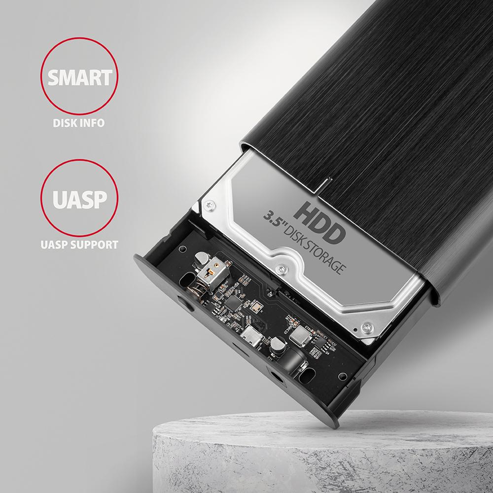 Obudowa zewnętrzna Axagon EE35-A6C HDD 3,5" SATA 3.1 (6Gbit/s) / USB3.2 Gen 1 - obrazek 4