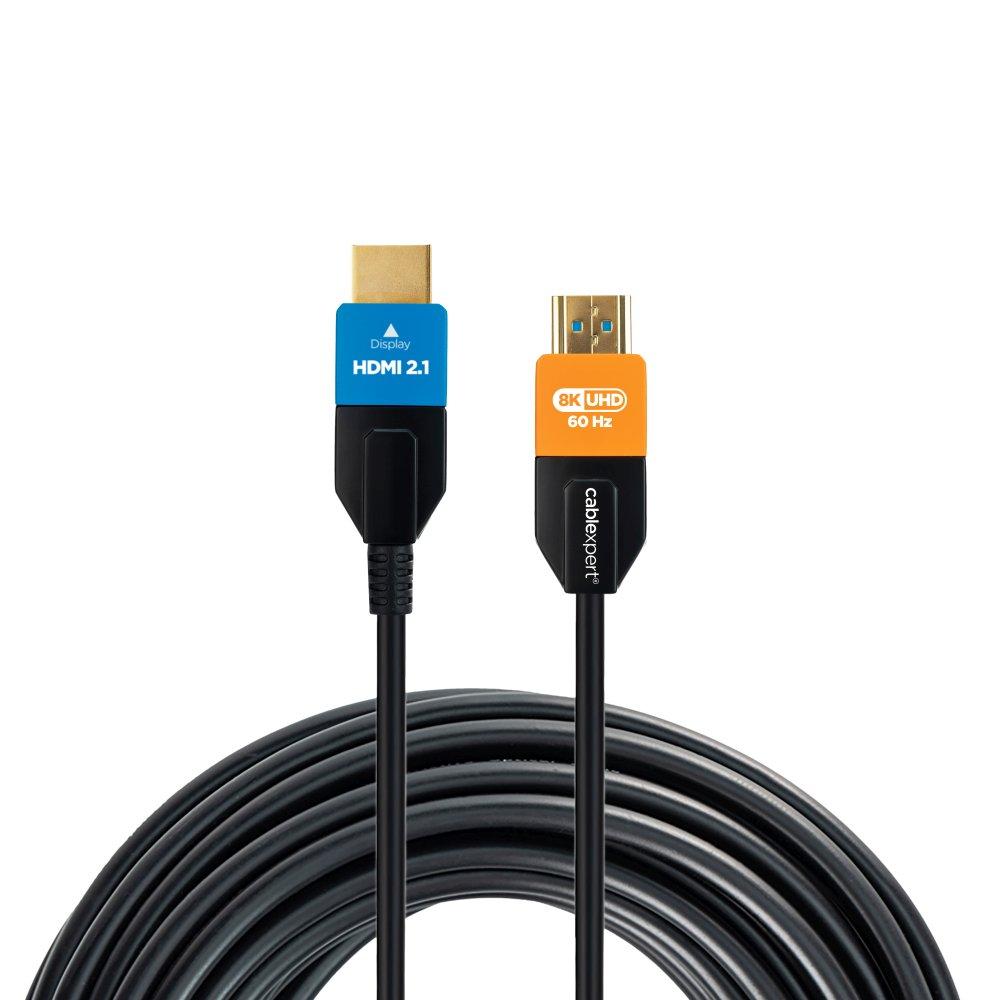 Kabel Ultra High Speed HDMI aktywny optyczny (AOC) z Ethernetem 30m czarny Gembird - obrazek 2