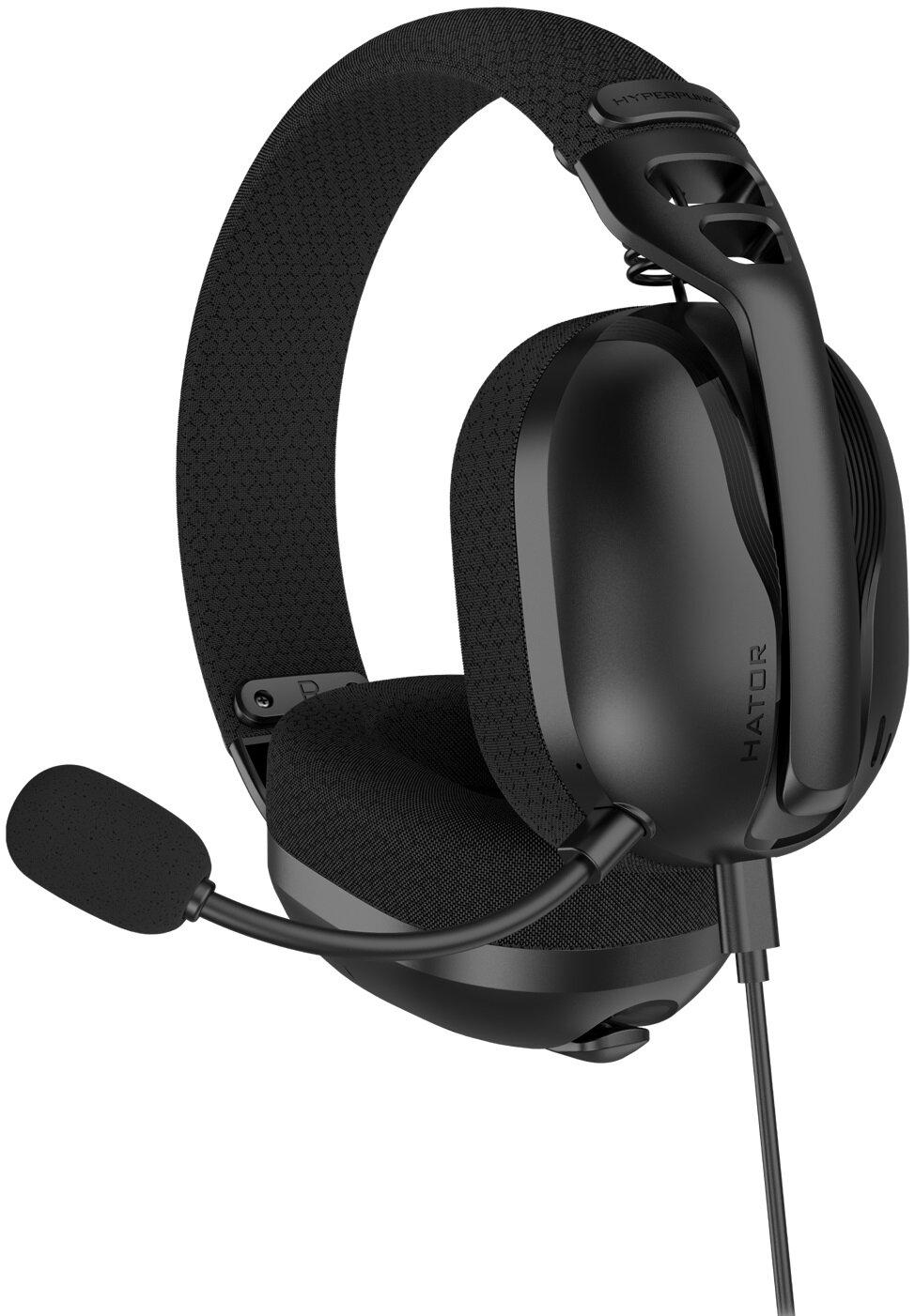 Słuchawki dla graczy Hator Hyperpunk 3 USB czarne - obrazek 4