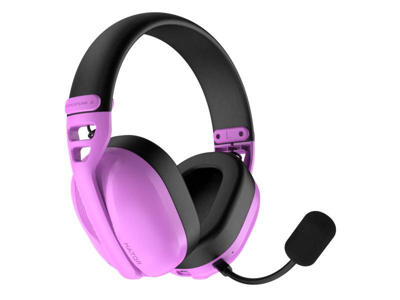 Słuchawki dla graczy Hyperpunk 3 Wireless bezprzewodowe fioletowe - obrazek 2
