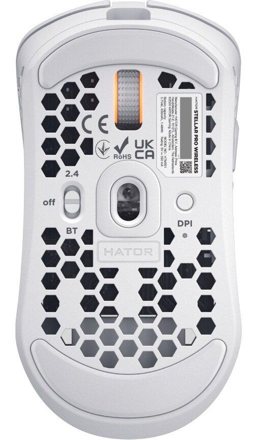 Mysz dla graczy bezprzewodowa Hator Stellar PRO Wireless biała - obrazek 5