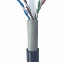 Kabel sieciowy zewnętrzny UTP kat-6 drut 305m czarny