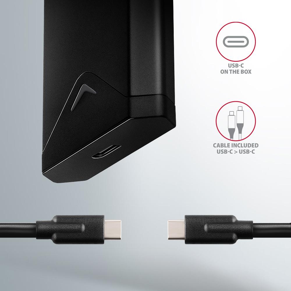 Obudowa zewnętrzna Axagon do dysków M.2 NVMe SSD/ USB-C 3.2 G2 czarna - obrazek 6