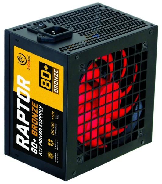 Zasilacz Rebeltec Raptor 600W, 80+ BRONZE, APFC, SINGLE RAIL 12V, DC-DC, 120mm FAN SILENT - obrazek 2