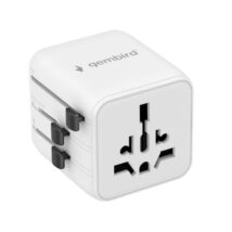 Uniwersalny adapter zasilania Gembird TPA-INT-01-W wtyk US,UK,EU,AU – gniazdo uniwersalne