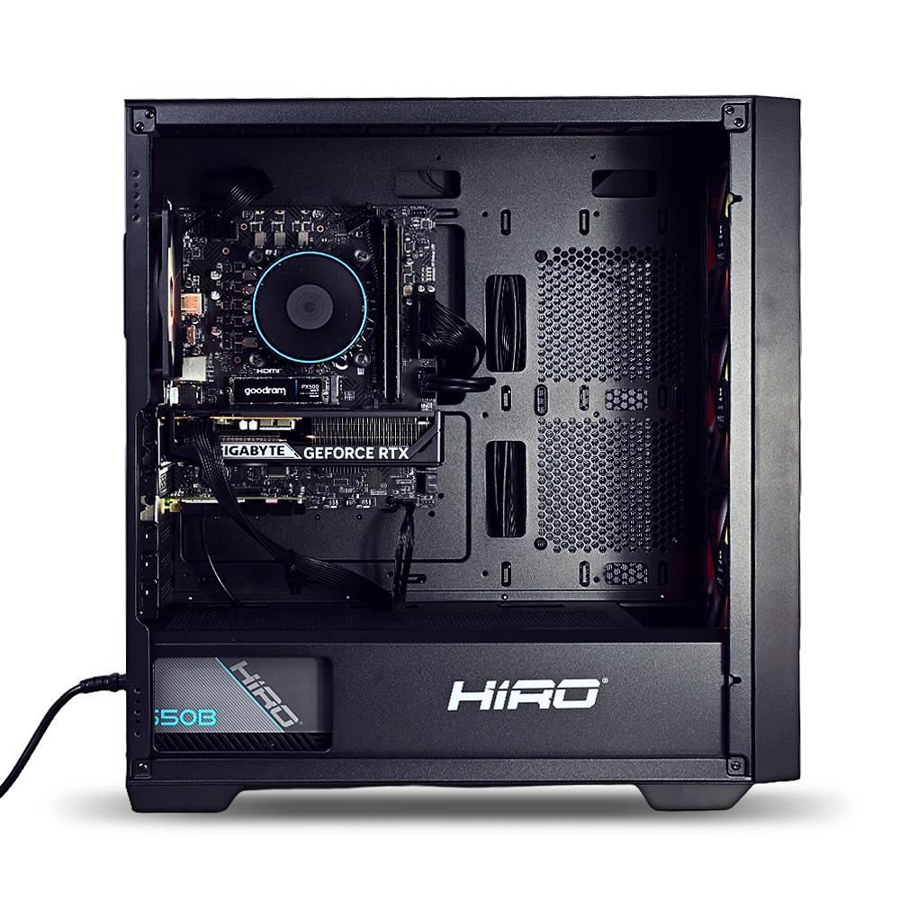 Komputer HIRO Wildcat AMD Ryzen 5 7500F, RTX 5060 8GB, 16GB RAM, 1TB SSD, WIFI, W11H - obrazek 3