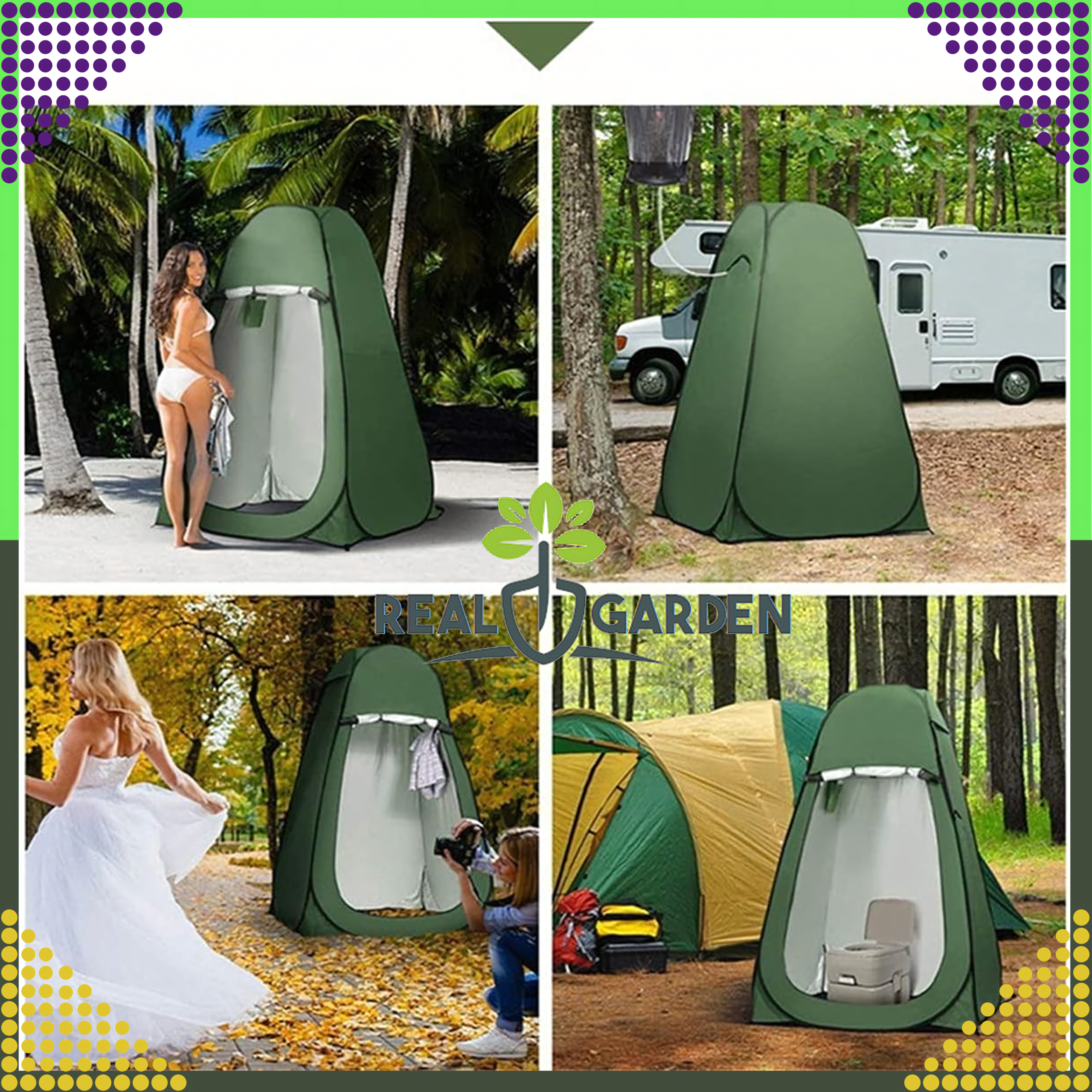 Namiot Składany Plażowy Przebieralnia Prysznic Toaleta Wc Turystyczny - obrazek 2