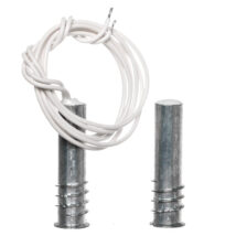 Czujka kontaktronowa systemu alarmowego wpuszczana magnetyczna z rezystorem 1,1 kOhm metalowa K-3 2E