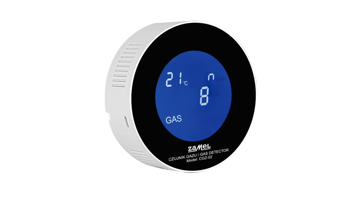 Czujnik gazu ziemnego i LPG (propan-butan) z wyświetlaczem WI-FI TUYA CGZ-02 GAR10000074