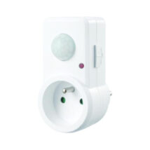 Czujnik ruchu PIR wtyczkowy 120 st. 300W zasięg 9m biały CP-10B